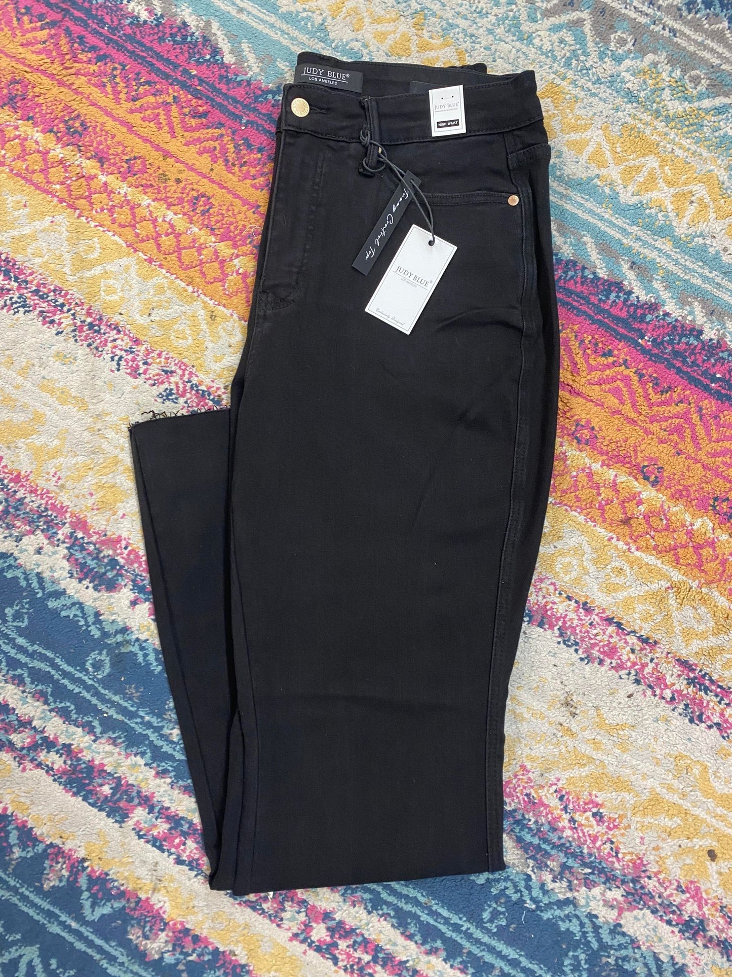 JB Tummy Control Black Flare Jeans