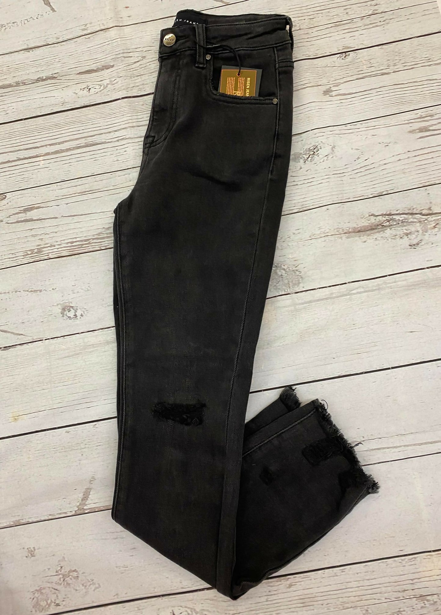 Risen High Rise Black Jeans