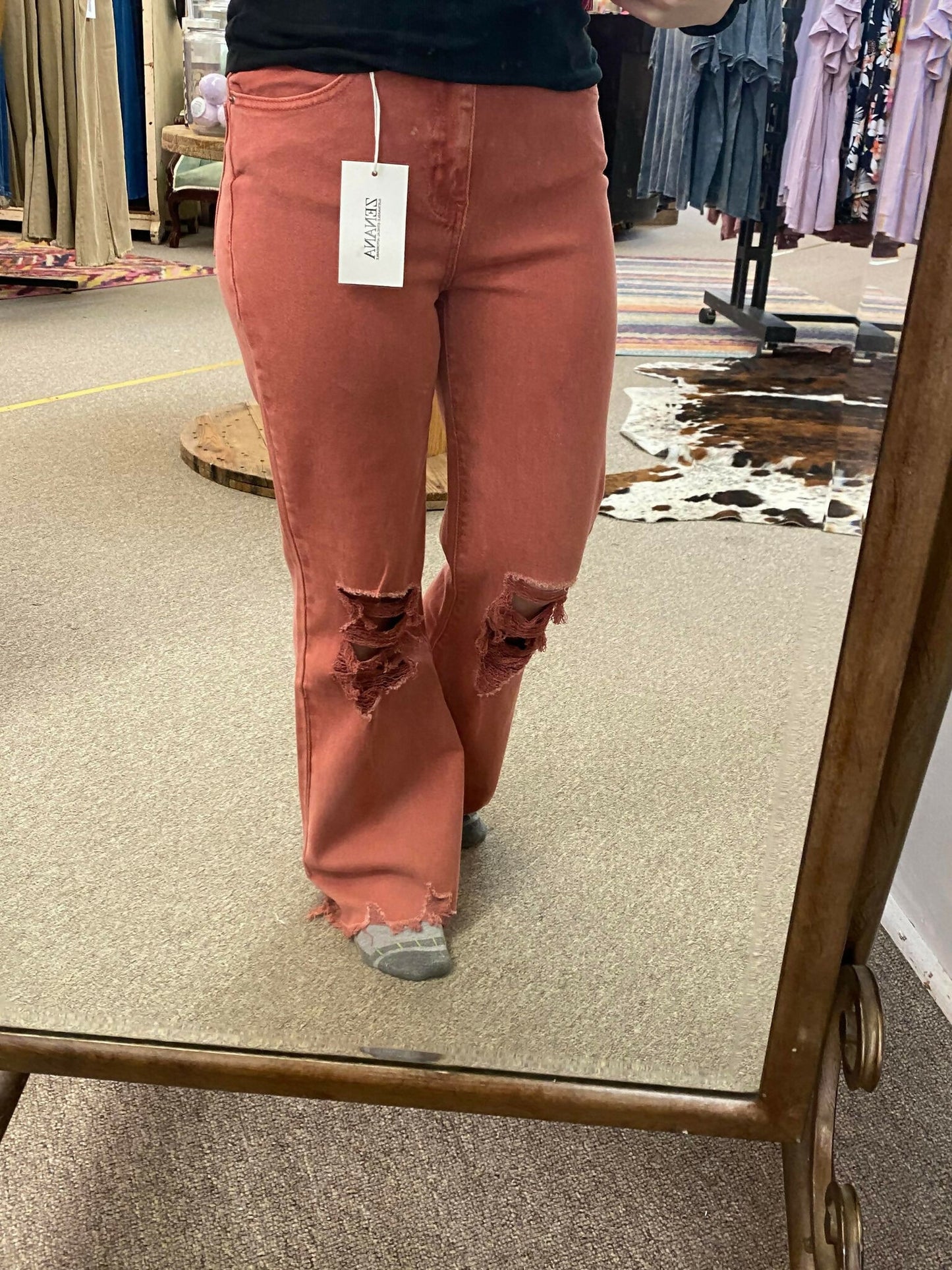 Cabernet Acid Wash Jeans