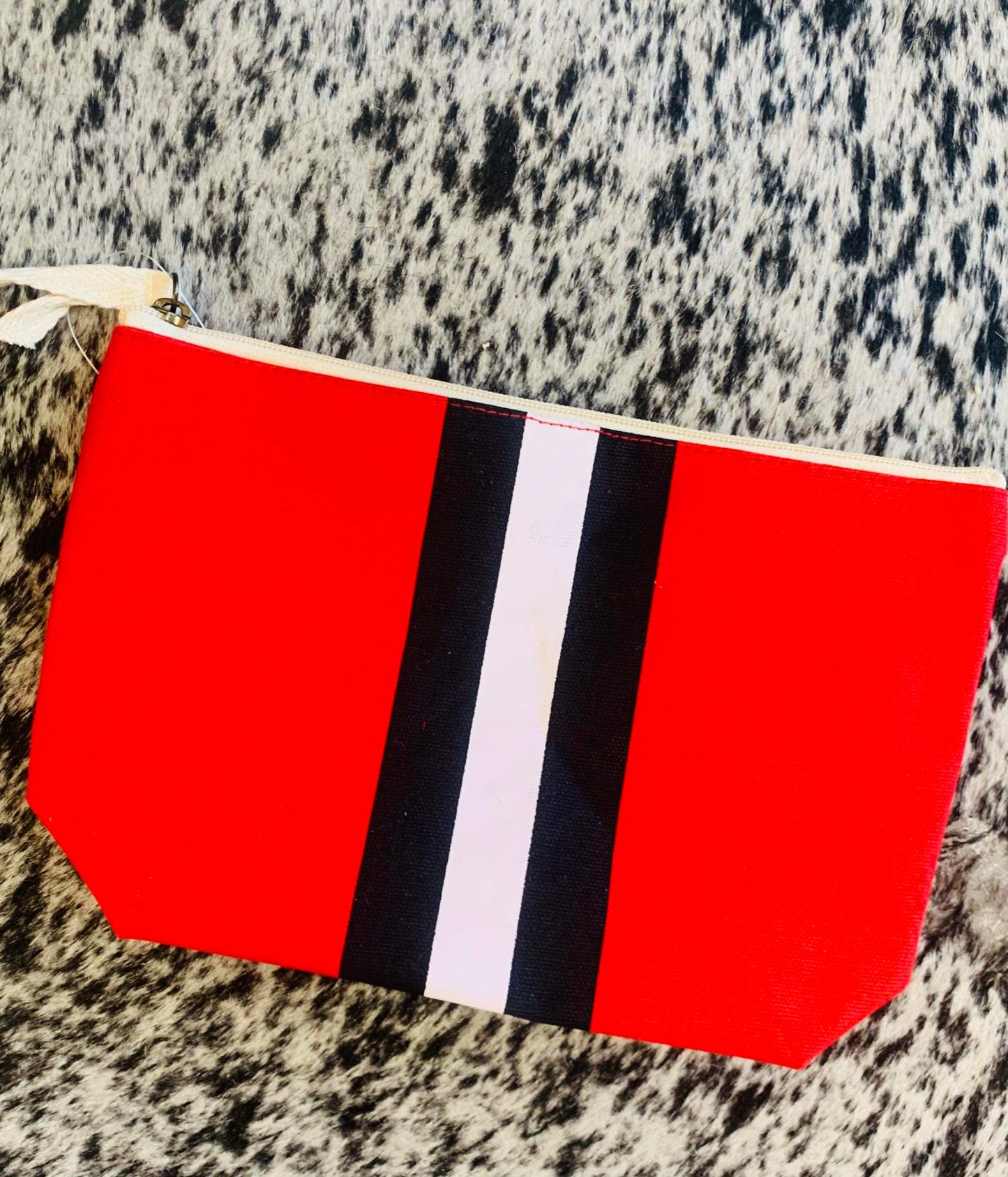 Campus Stripe Cosmetic Bag