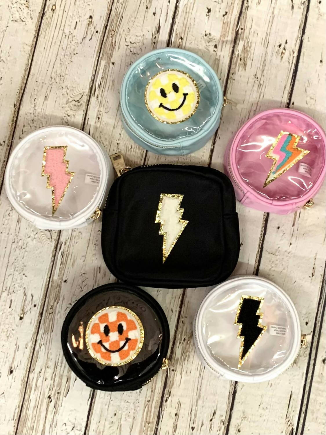 Vana's Chenille Patch Pouch