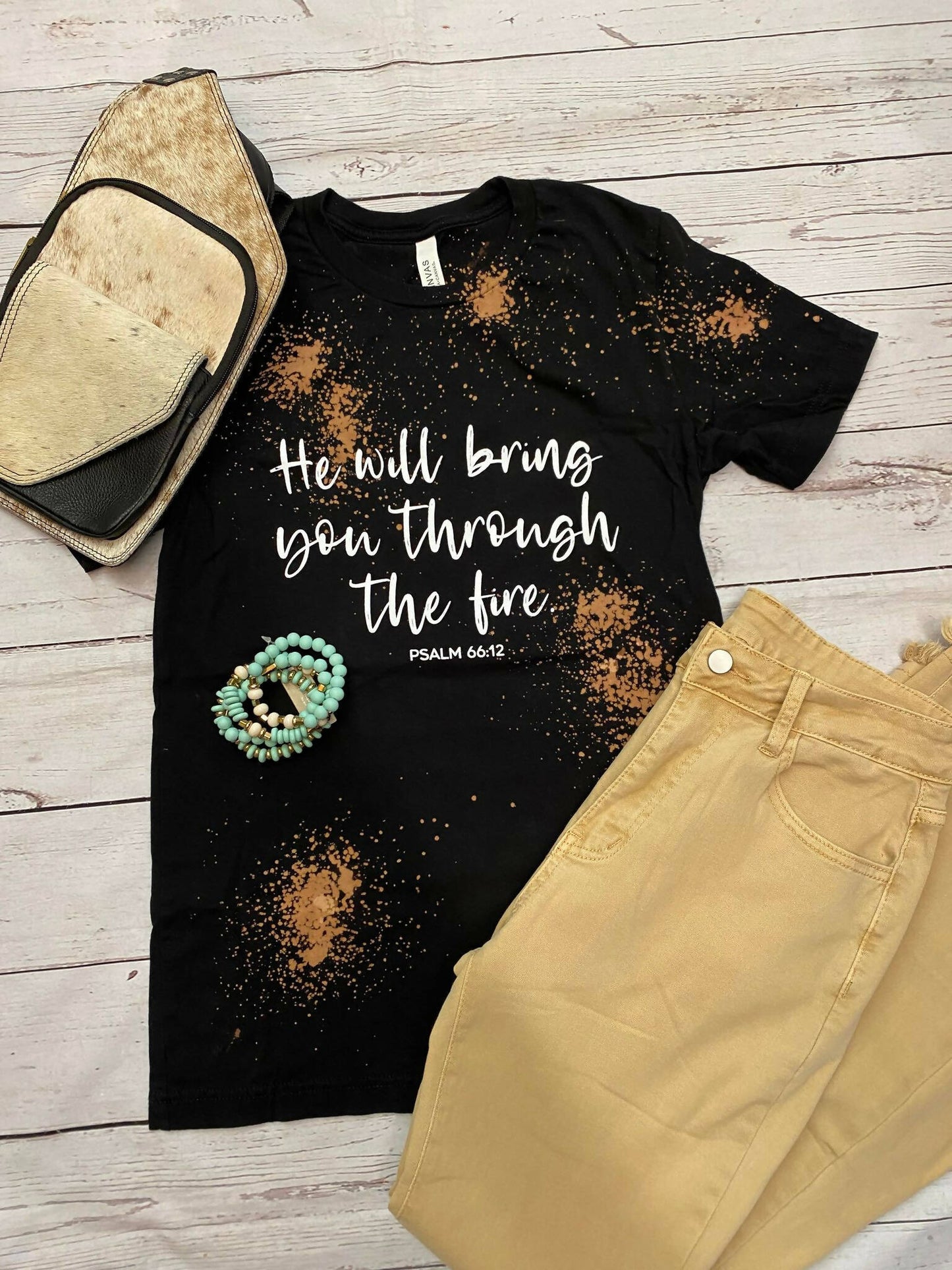 Fire bleached tee