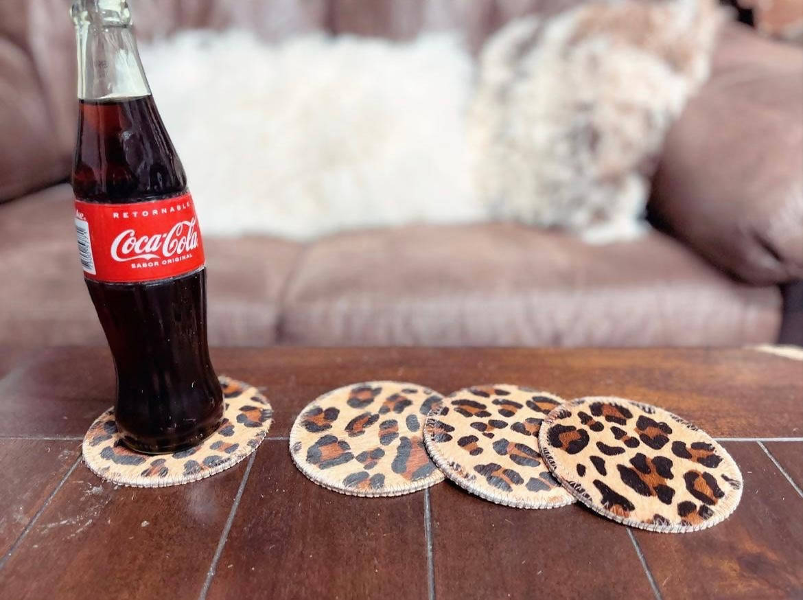 Cowhide Coasters