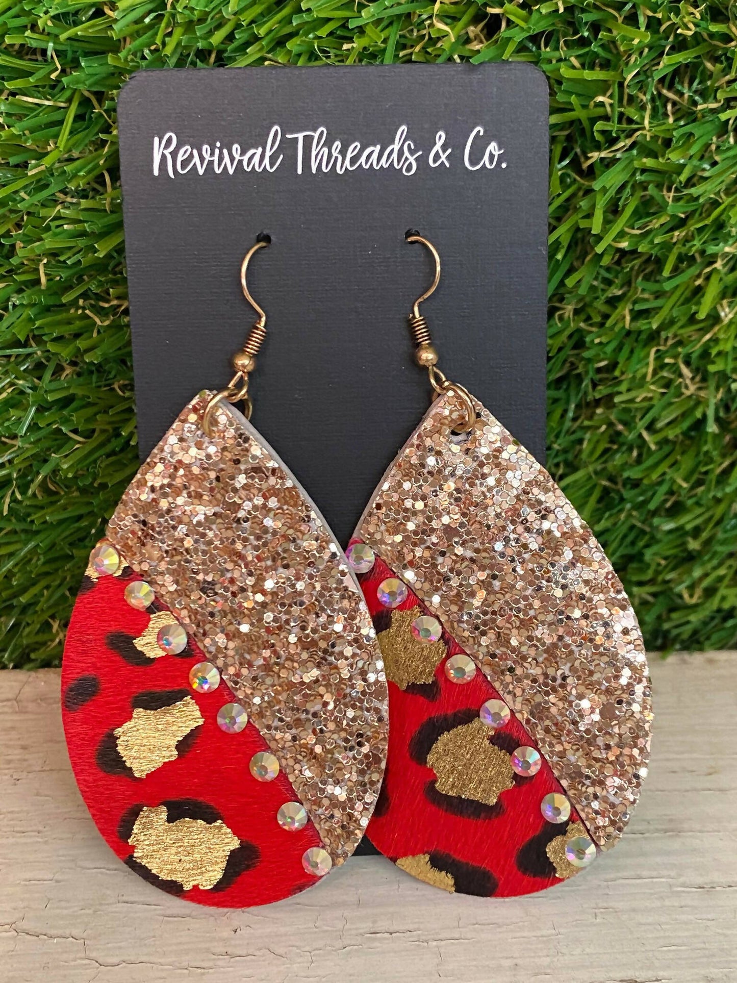 Leia Glitter and Red Leopard ER