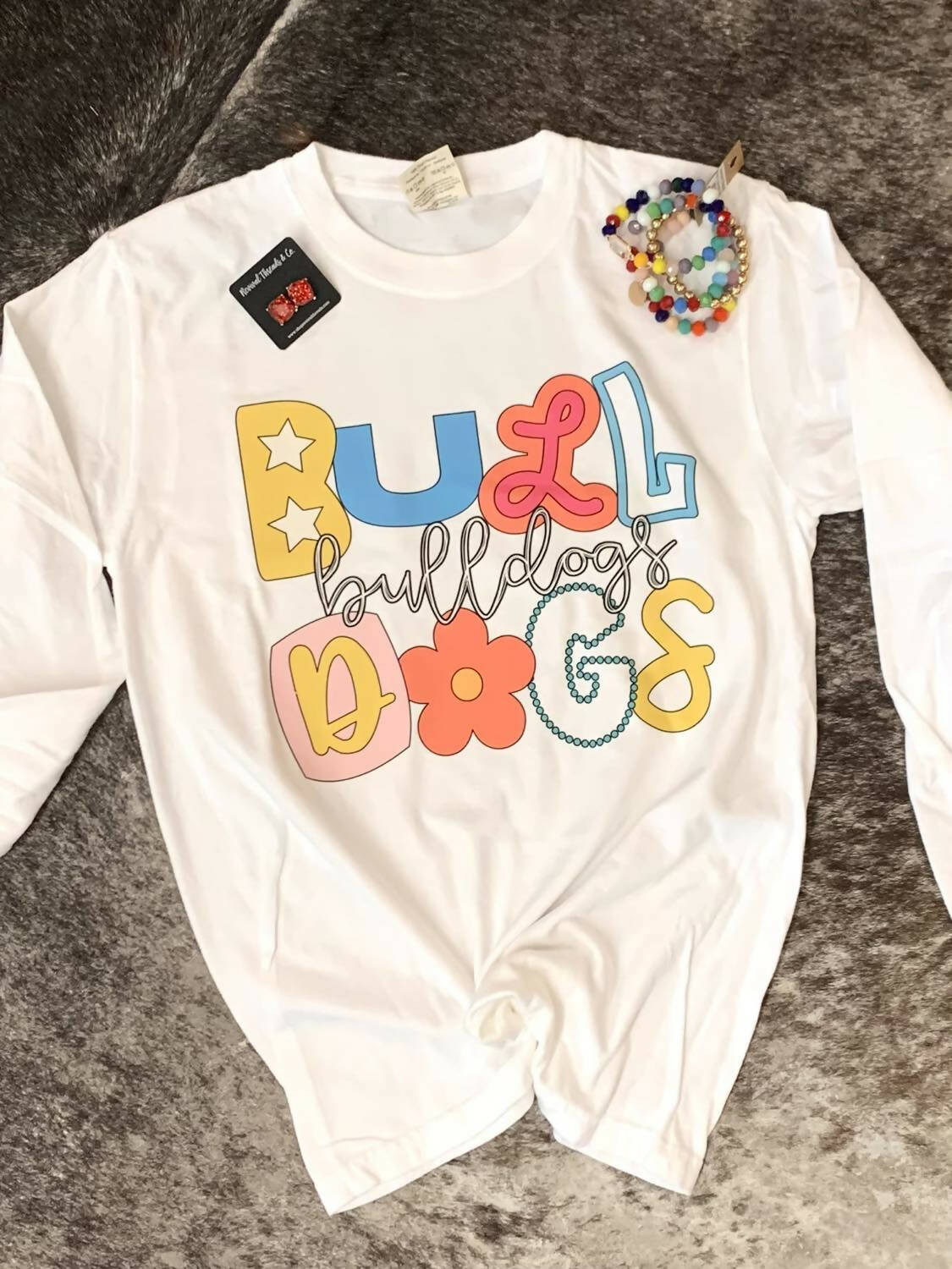 Colorful Bulldog LS Tee