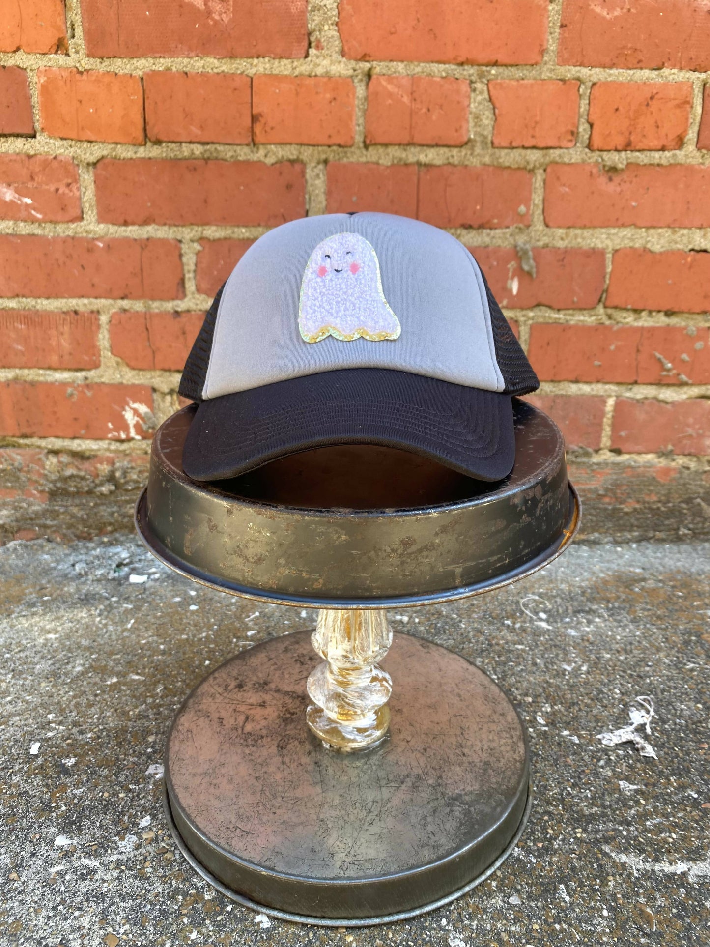 Fall Cherille Patch Trucker Hat