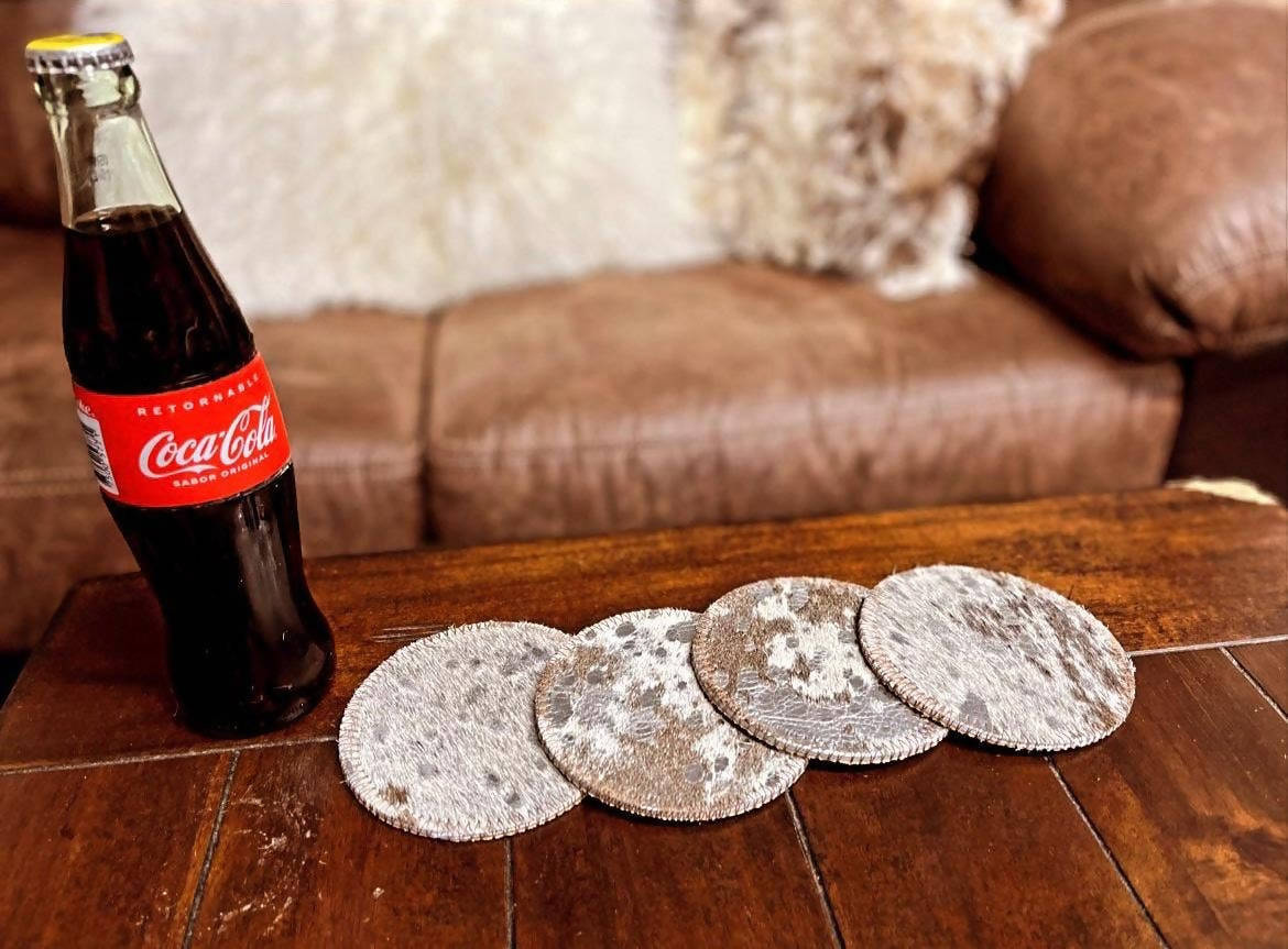 Cowhide Coasters
