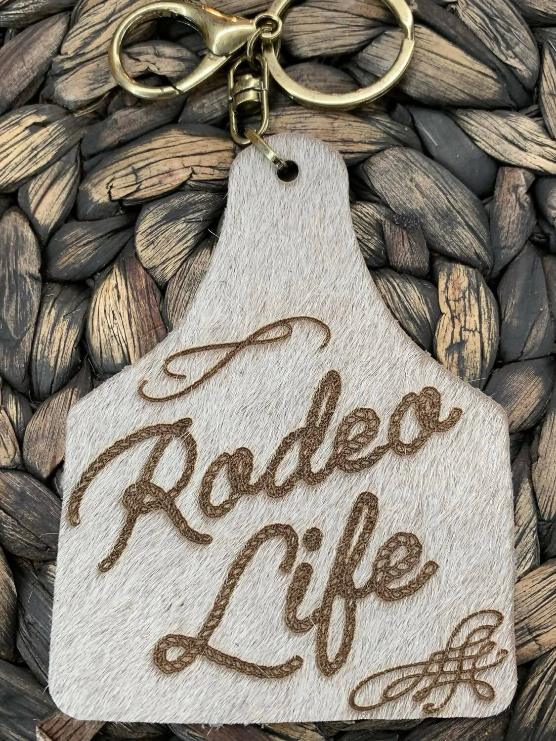 Nala Cow Tag Hairon Keychain