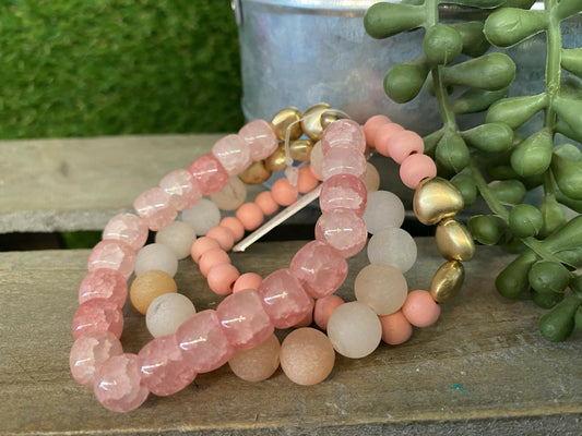 Florence Pink Bracelet Set