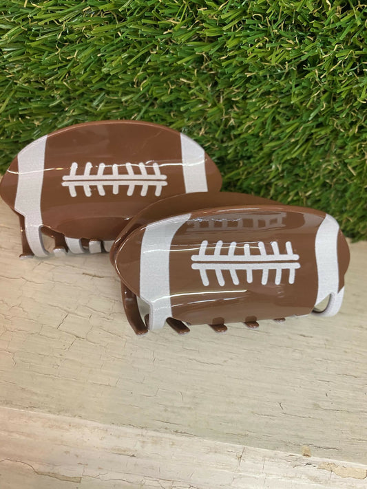 Football Hair Clips