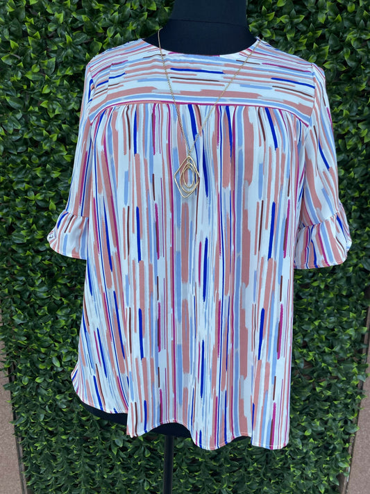 Seraphina Striped Blouse