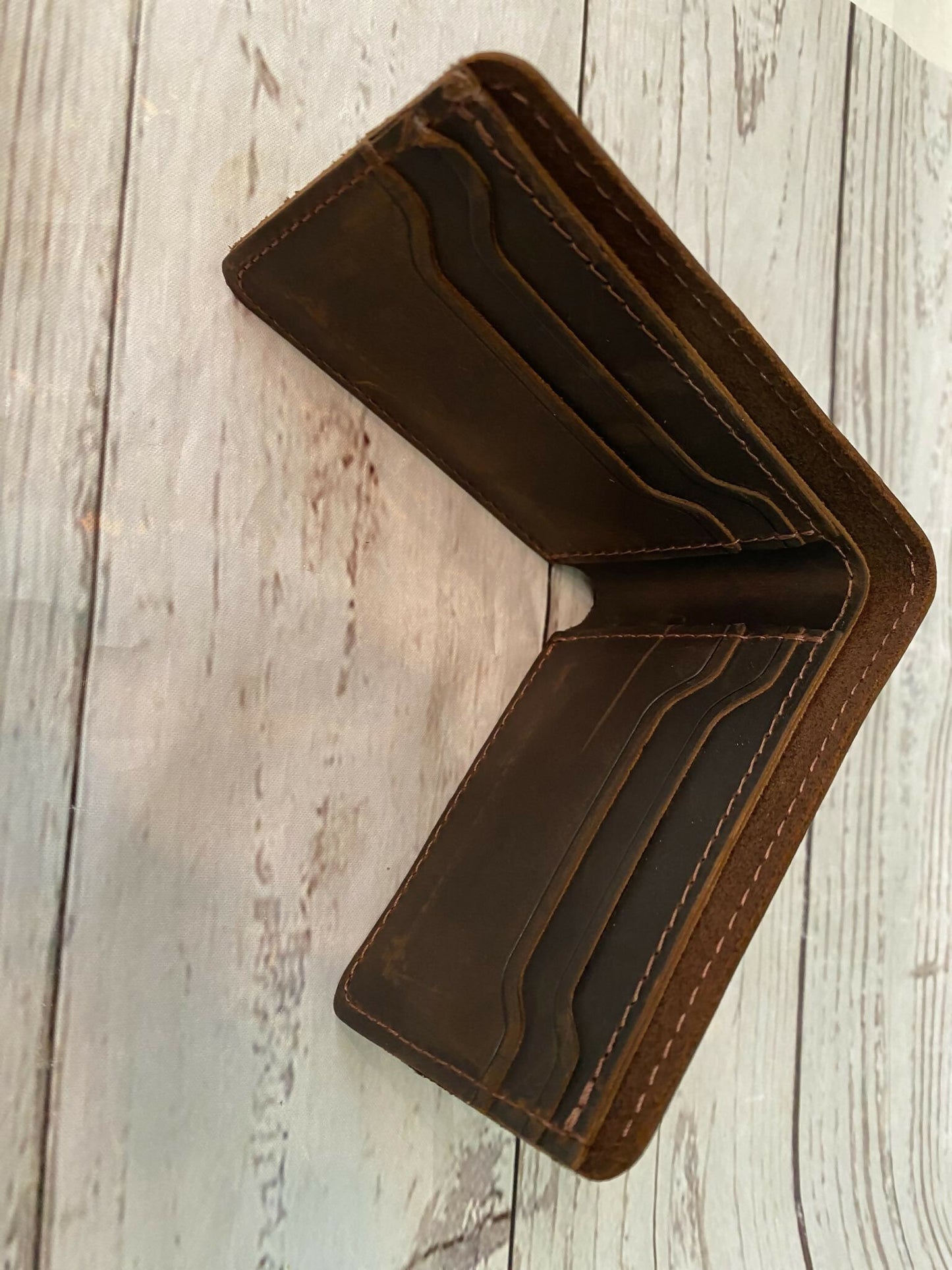 Genuine Leather Bifold Wallet