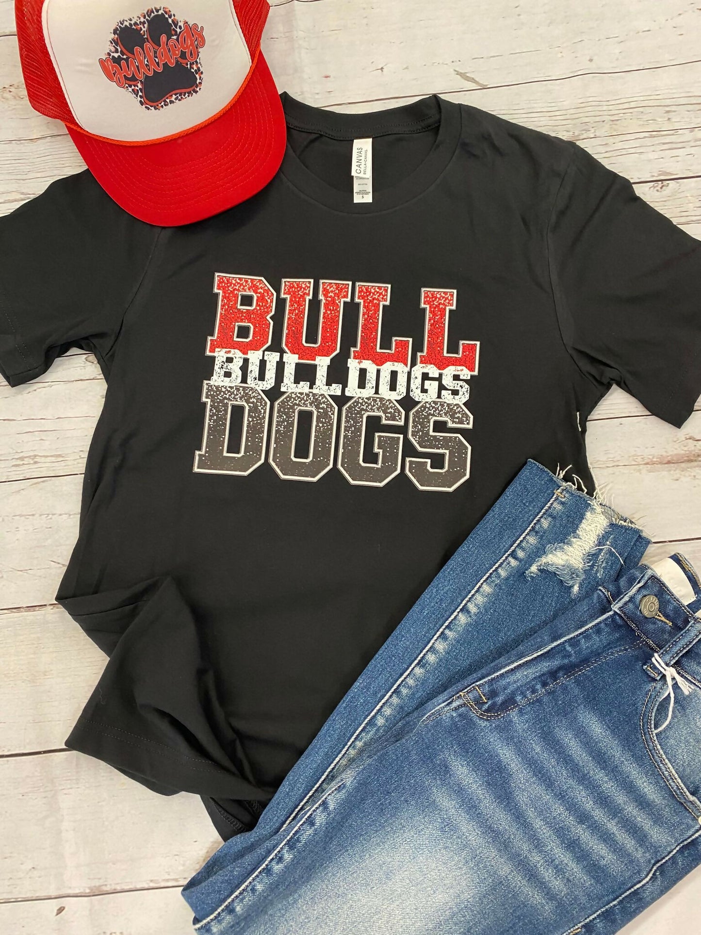 Bulldogs Stacked Tee