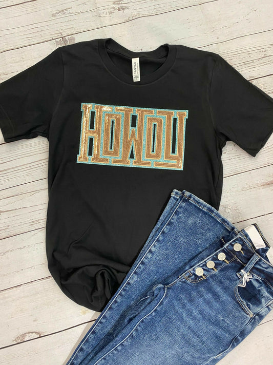 Gold Howdy T-shirt