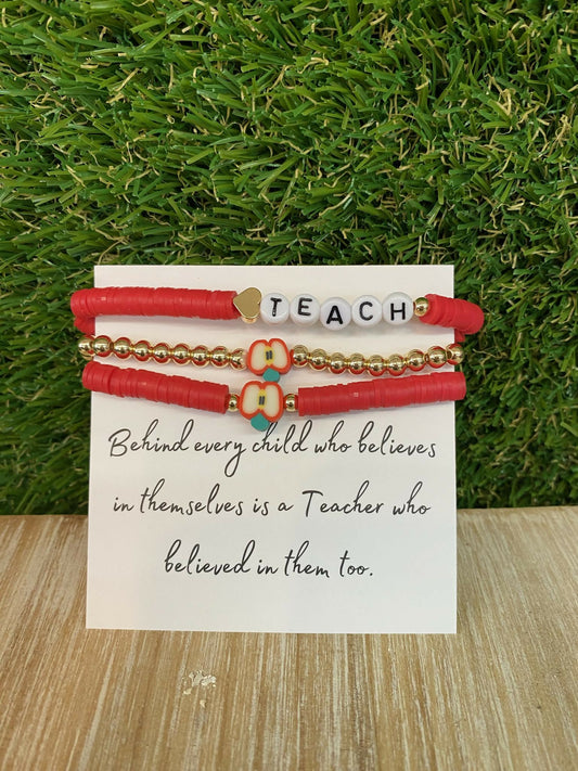 Red Teach Bracelet