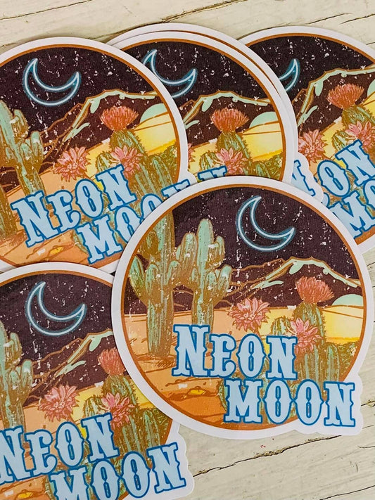 Neon Moon Stickers