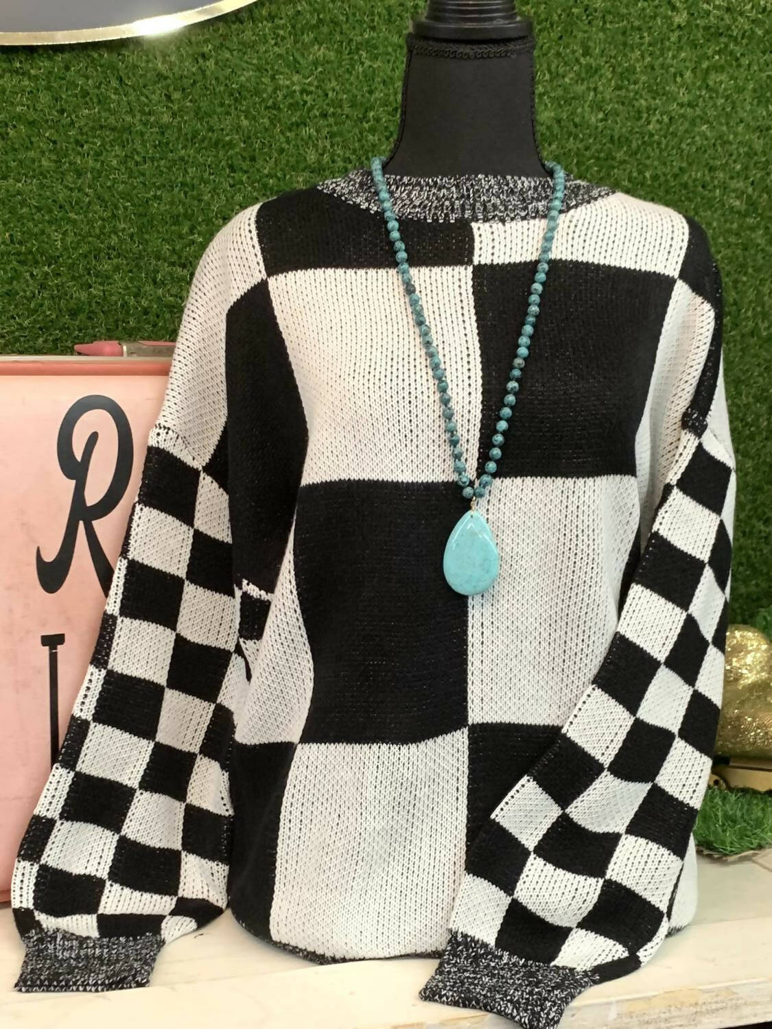 Lauren Checkered Sweater