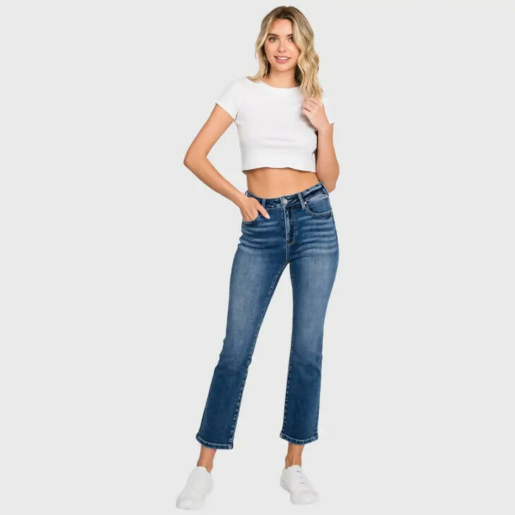 Petra Straight Crop Denim