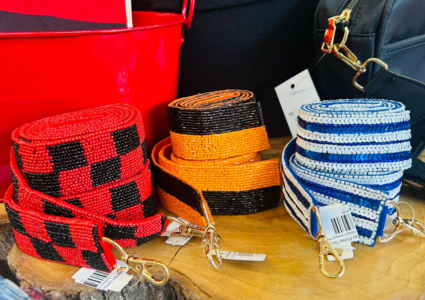 Beaded GameDay Purse Straps